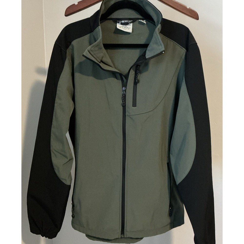 Black Diamond Mens Soft Shell Green Black Fleece Lined XL